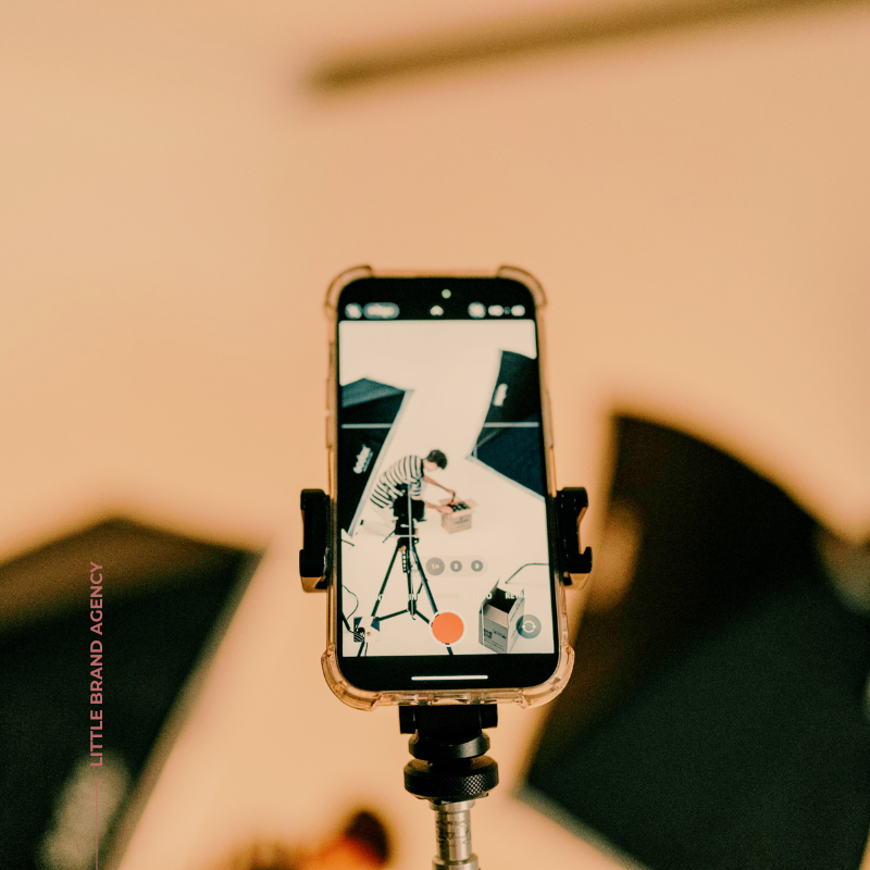 Móvil grabando vídeo 800x800